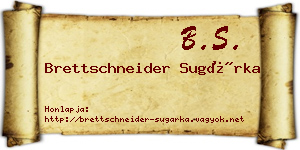 Brettschneider Sugárka névjegykártya